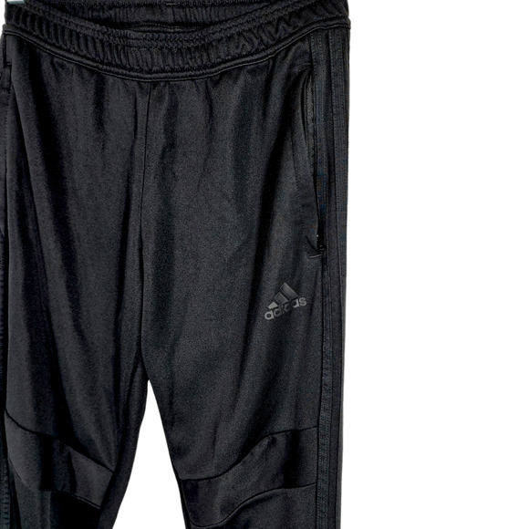 Adidas Climacool Pants XS 4-6 Women Black Running Ankle Zip 3 Stripe Performance - Picture 3 of 9